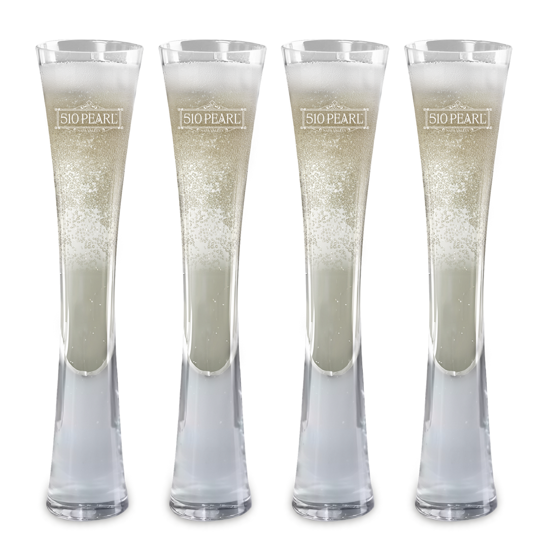 Hand Blown Artisan Crafted Champagne Flute