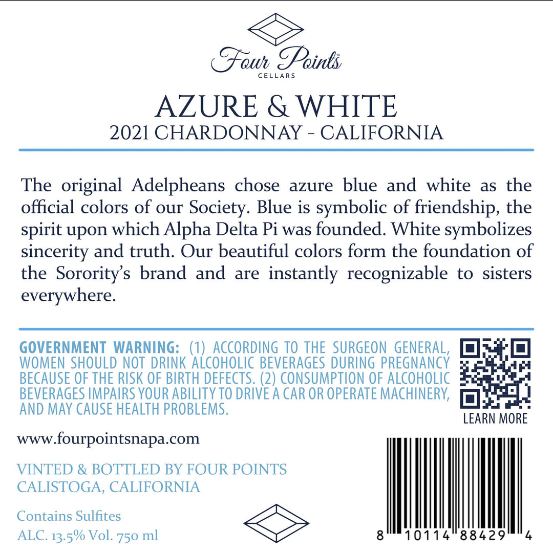 Azure & White - 2021 Chardonnay - California