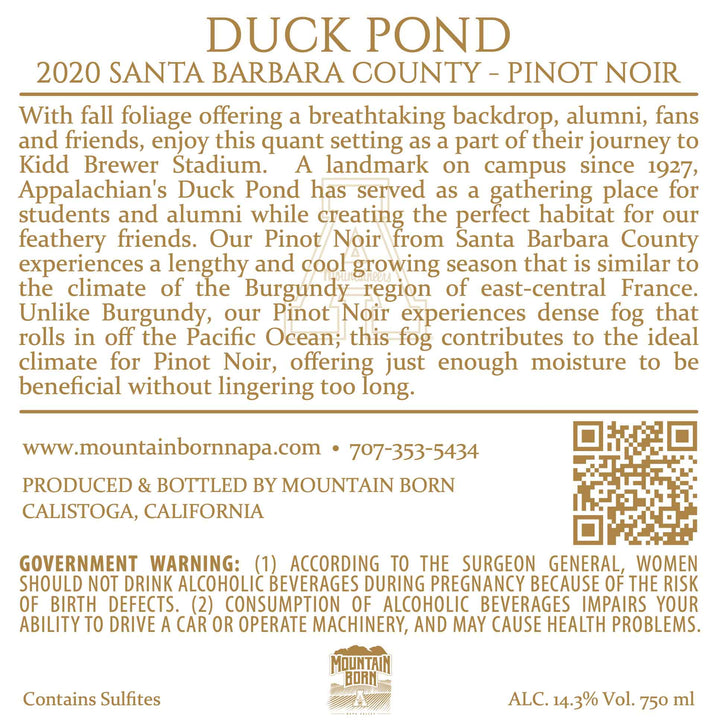 Duck Pond - 2020 Pinot Noir - Santa Barbara County