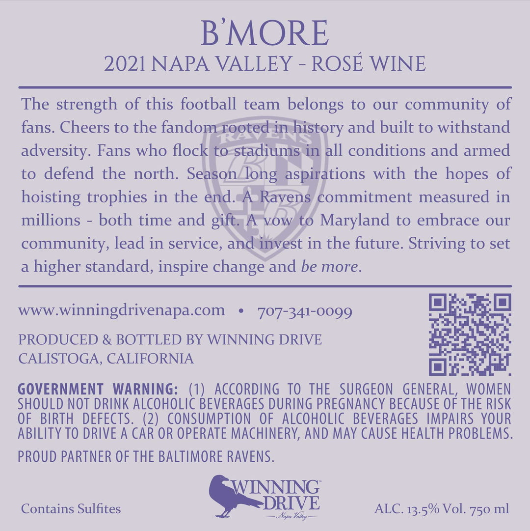 B'MORE - 2021 Rosé - Napa Valley