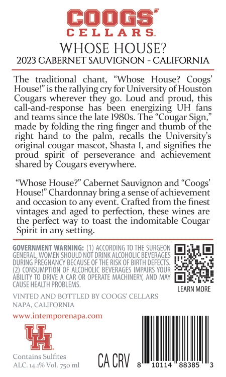 WHOSE HOUSE? - 2023 Cabernet Sauvignon - California