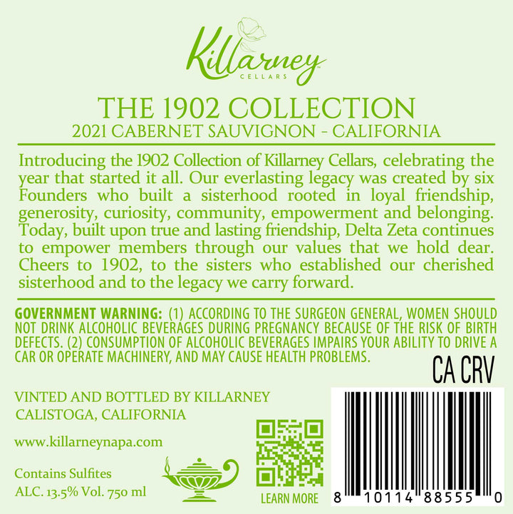 The 1902 Collection - 2021 Cabernet Sauvignon - California
