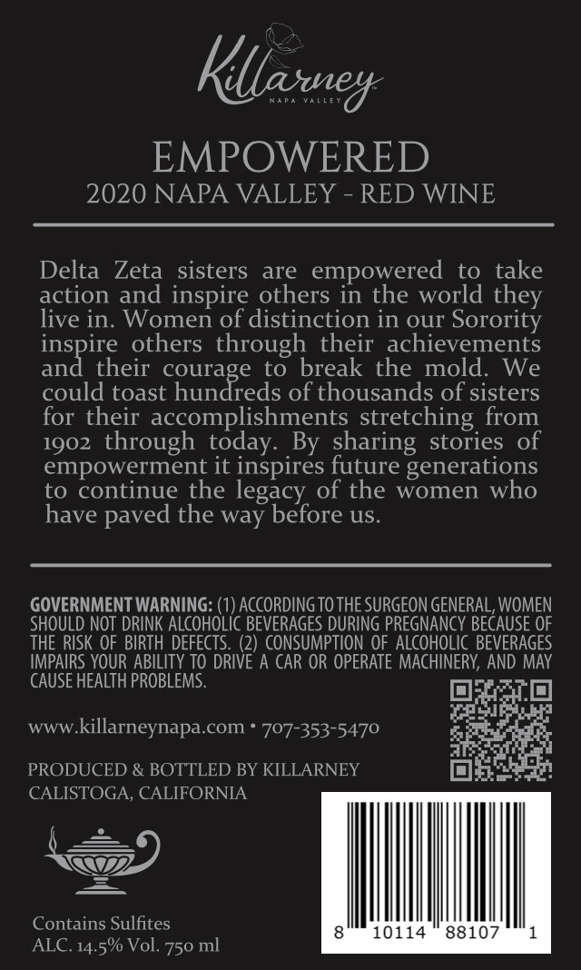 EMPOWERED - 2020 Red Wine - Napa Valley
