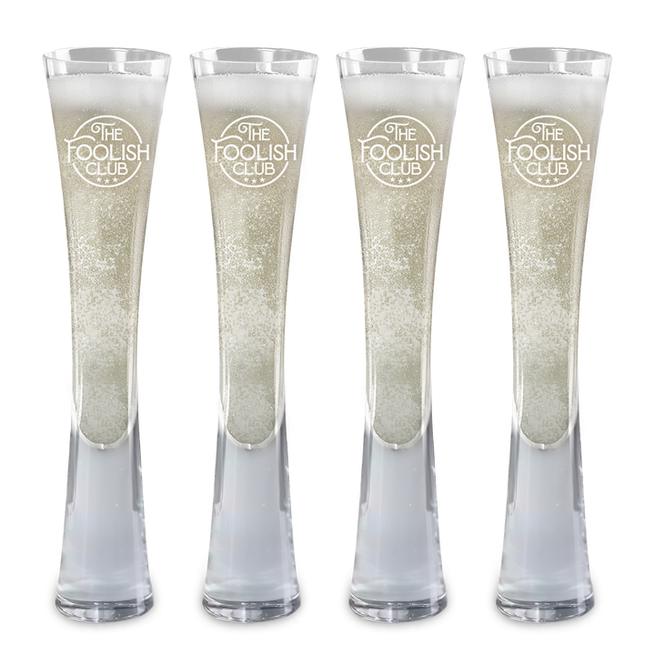 Hand Blown Artisan Crafted Champagne Flute