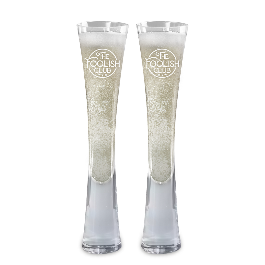 Hand Blown Artisan Crafted Champagne Flute