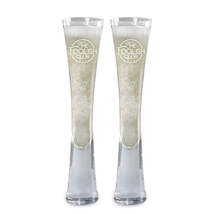 Hand Blown Artisan Crafted Champagne Flute