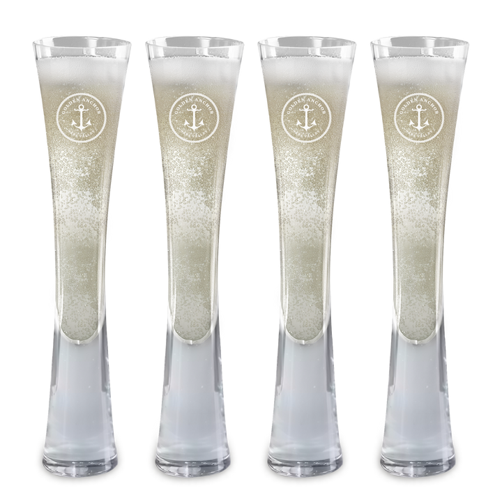 Hand Blown Artisan Crafted Champagne Flute