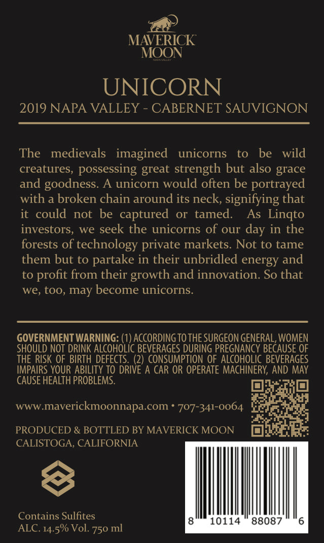Unicorn - 2019 Cabernet Sauvignon – Napa Valley
