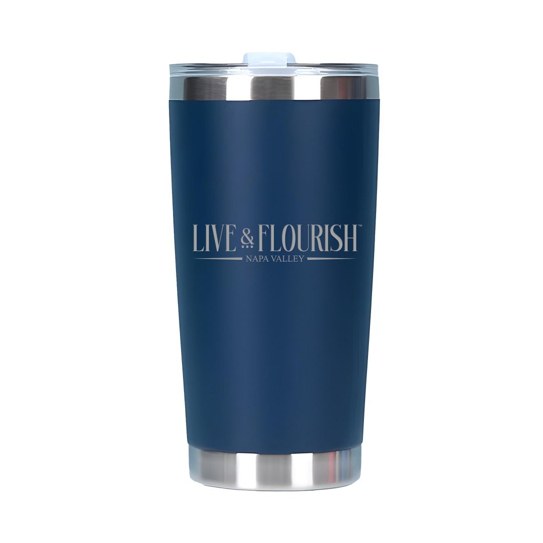 20oz Double Wall Stainless Steel Tall Tumbler with Lid
