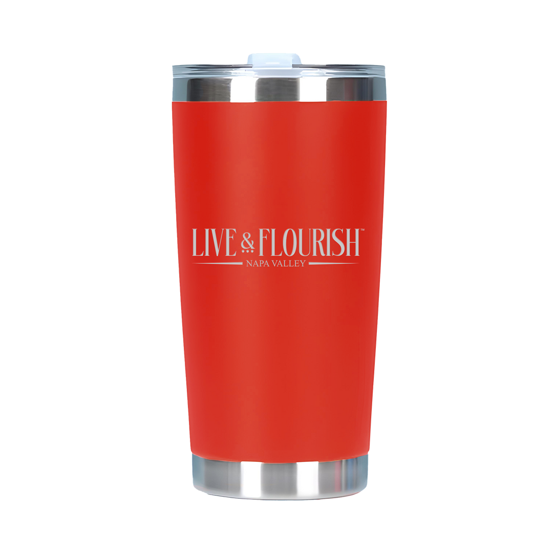 20oz Double Wall Stainless Steel Tall Tumbler with Lid