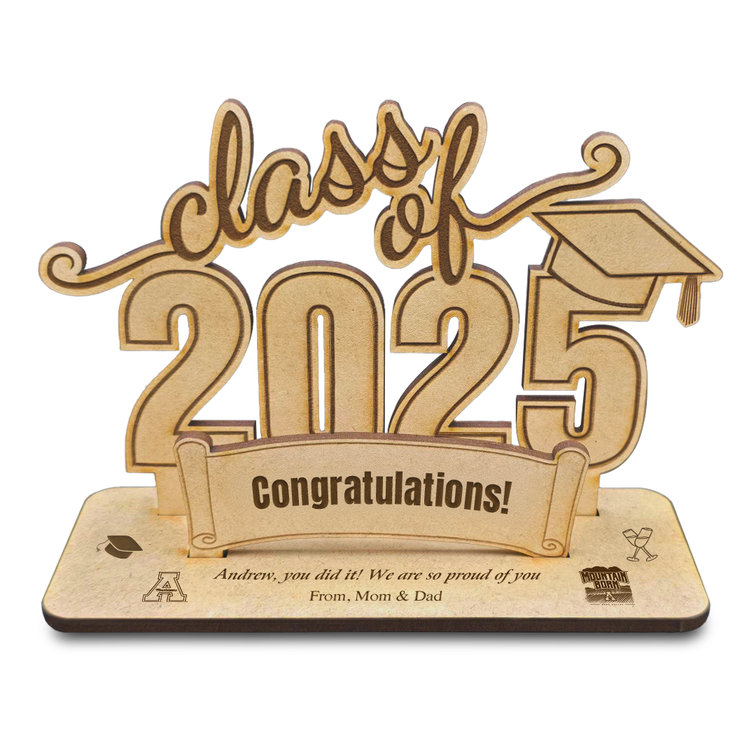 3D Wood Card - Graduation