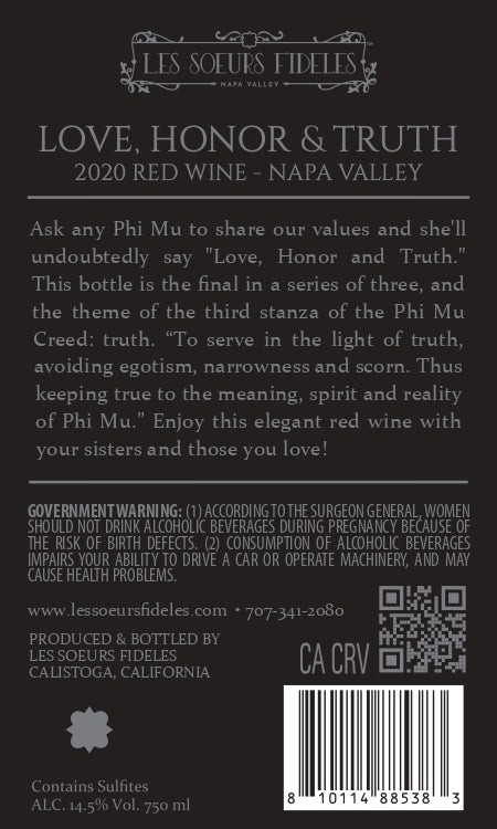 Truth - 2020 Red Wine - Napa Valley