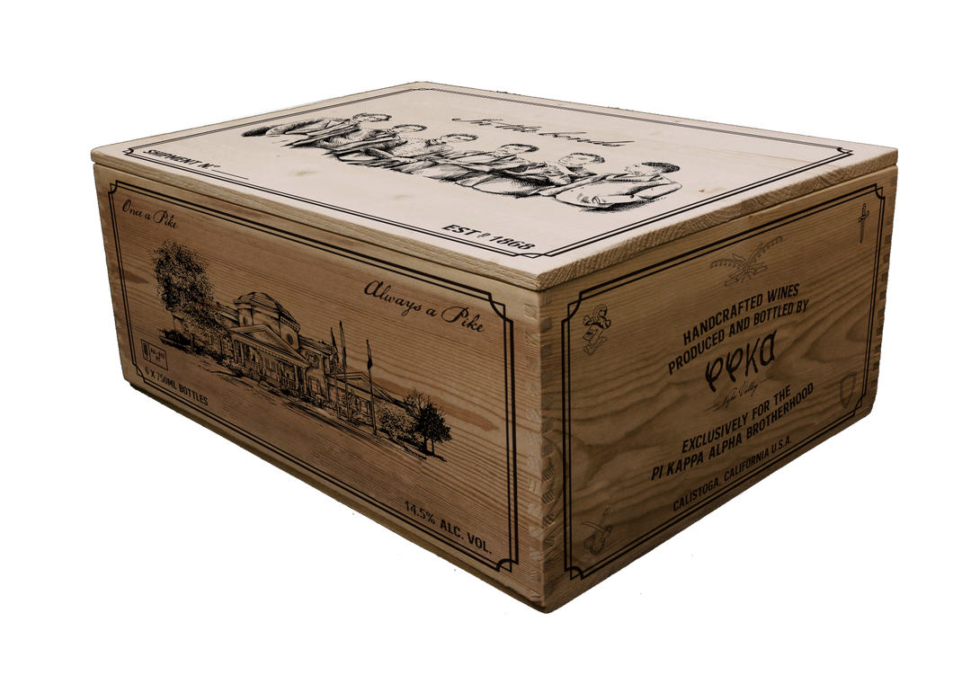 6-Bottle Wood Crate