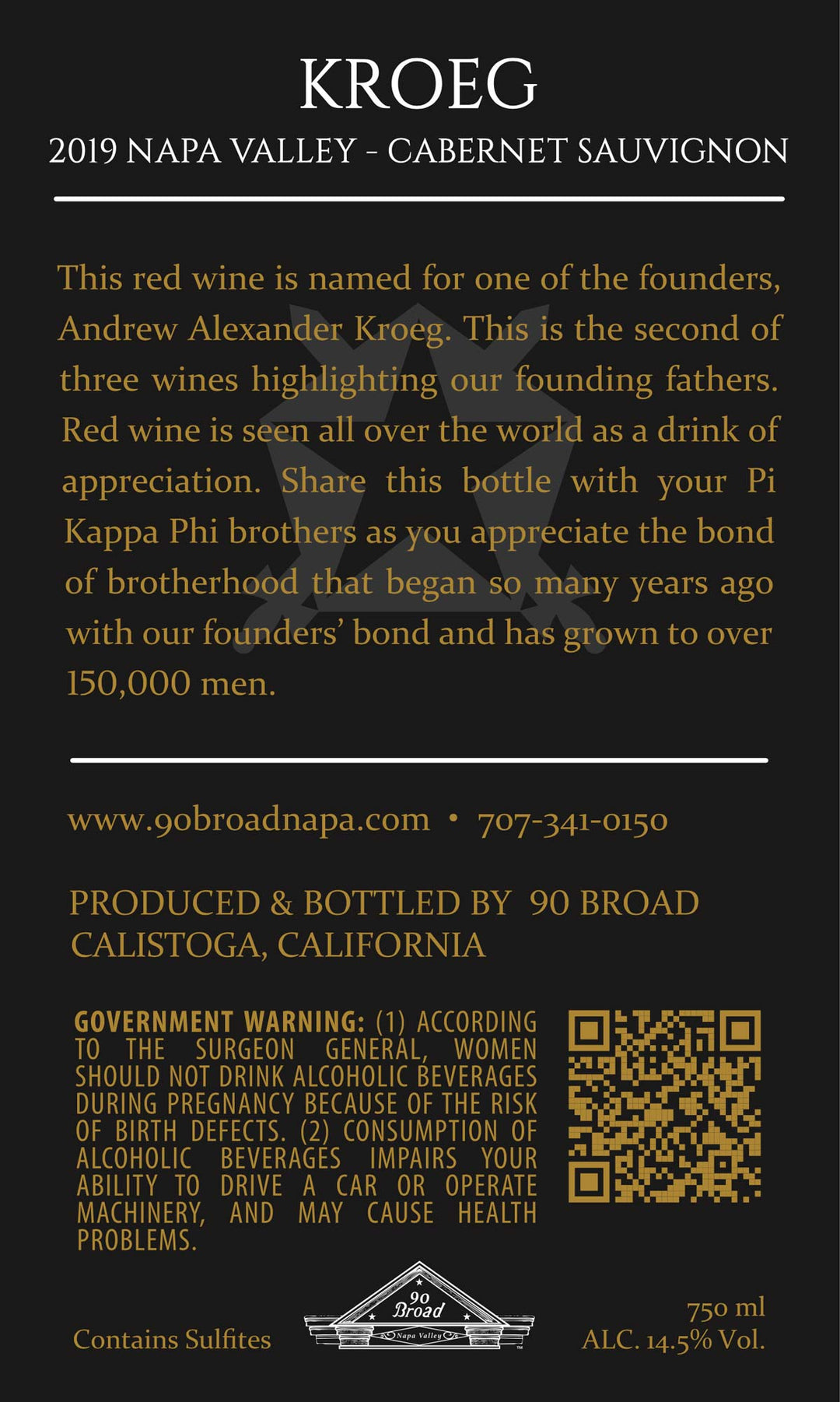 Kroeg - 2019 Cabernet Sauvignon - Napa Valley