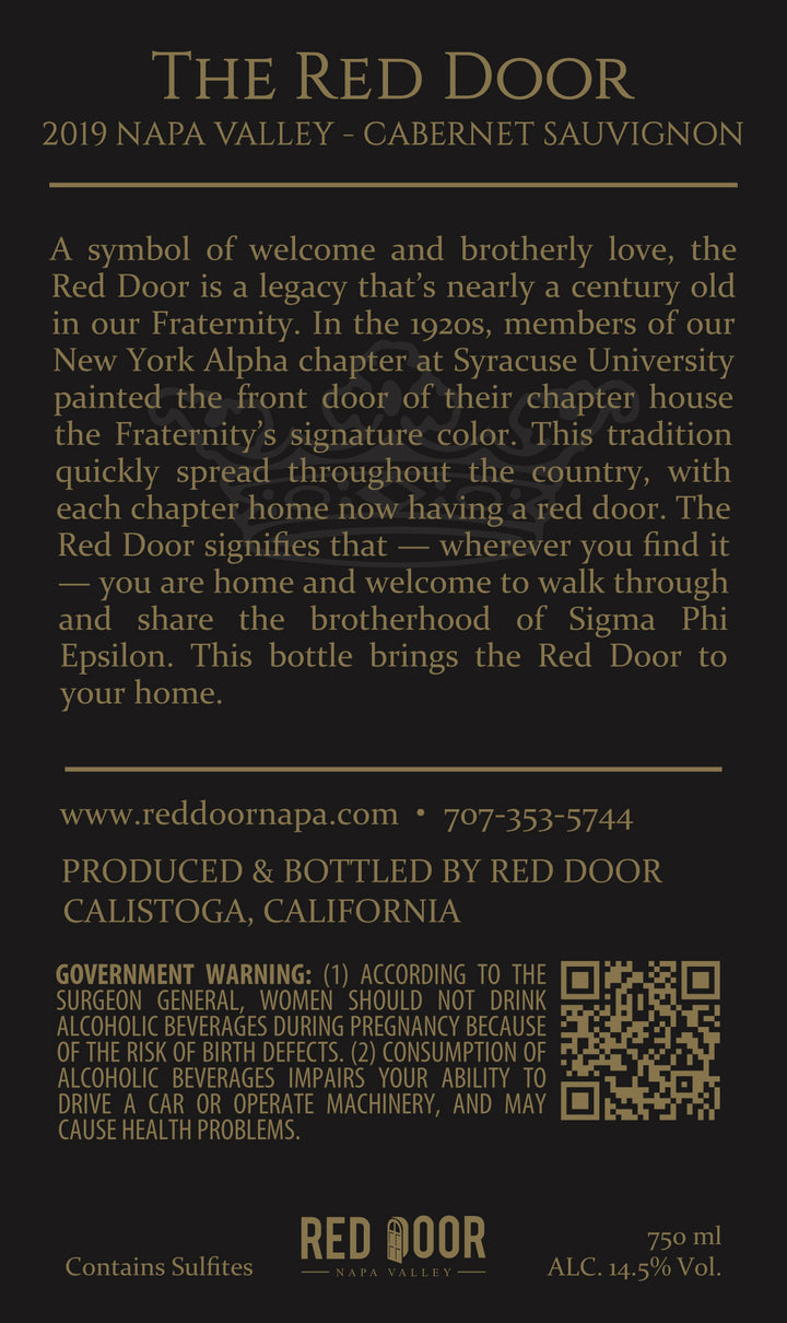 Red Door - 2019 Cabernet Sauvignon - Napa Valley