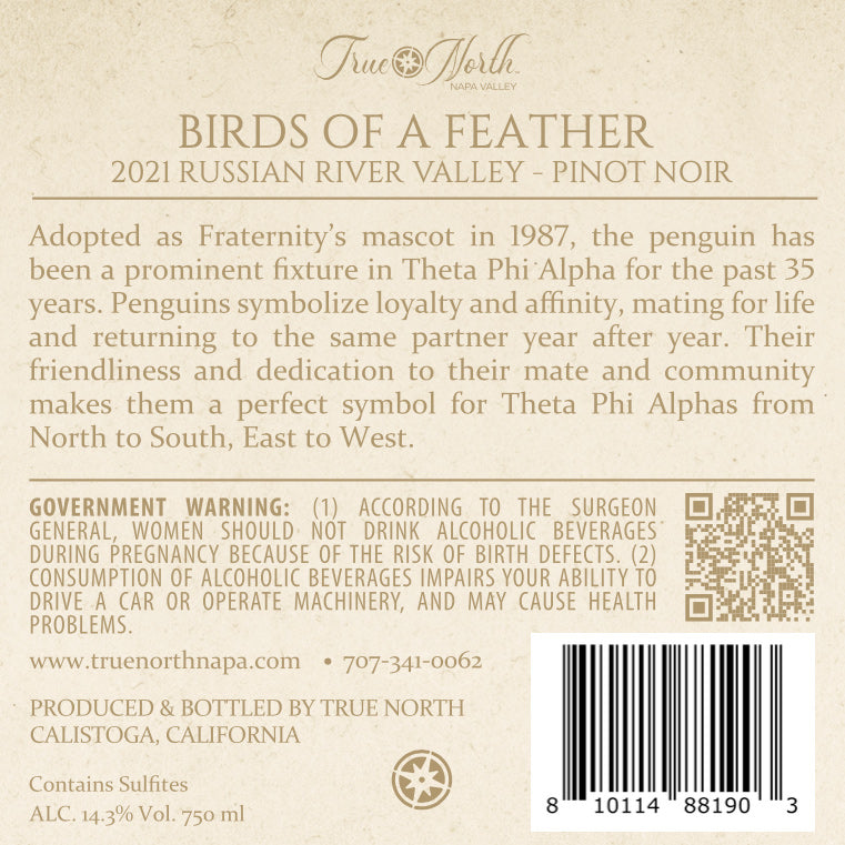 Birds of a Feather - 2021 Pinot Noir - Russian River Valley