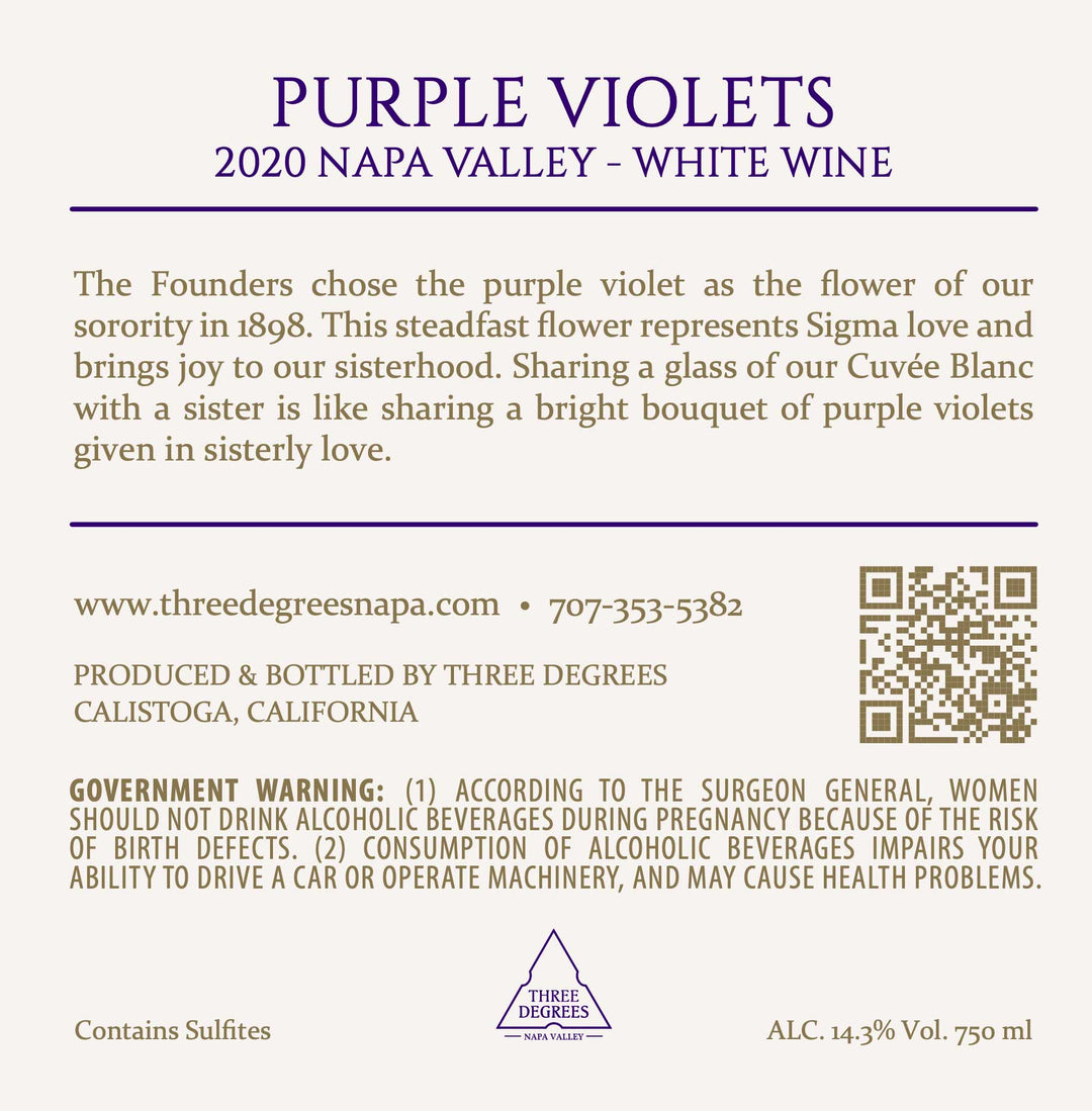 Purple Violets - 2020 Cuvée Blanc - Napa Valley