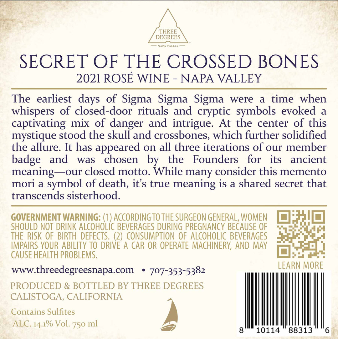 Secret Of The Crossed Bones - 2021 Rosé - Napa Valley