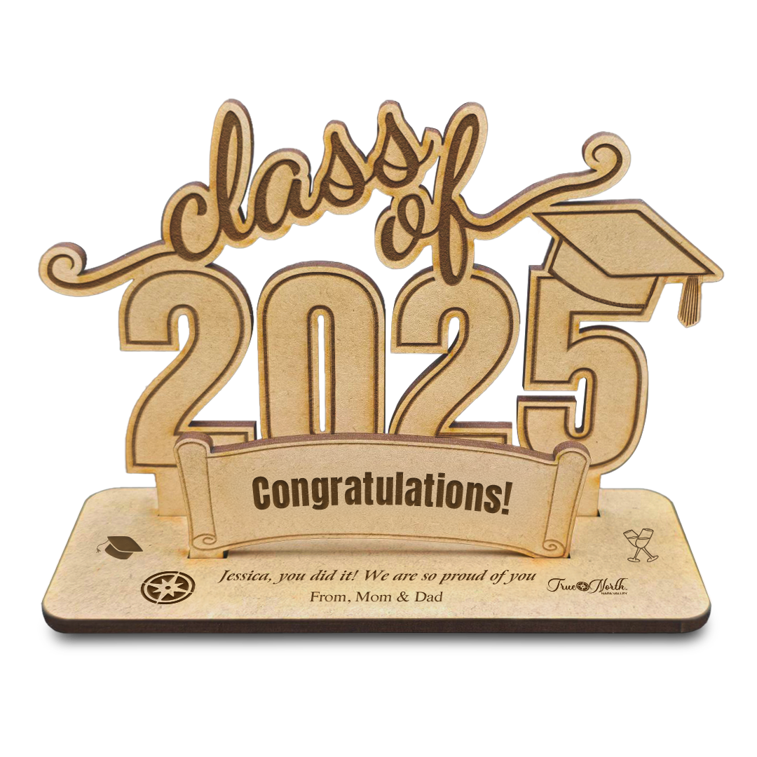 3D Wood Card - Graduation