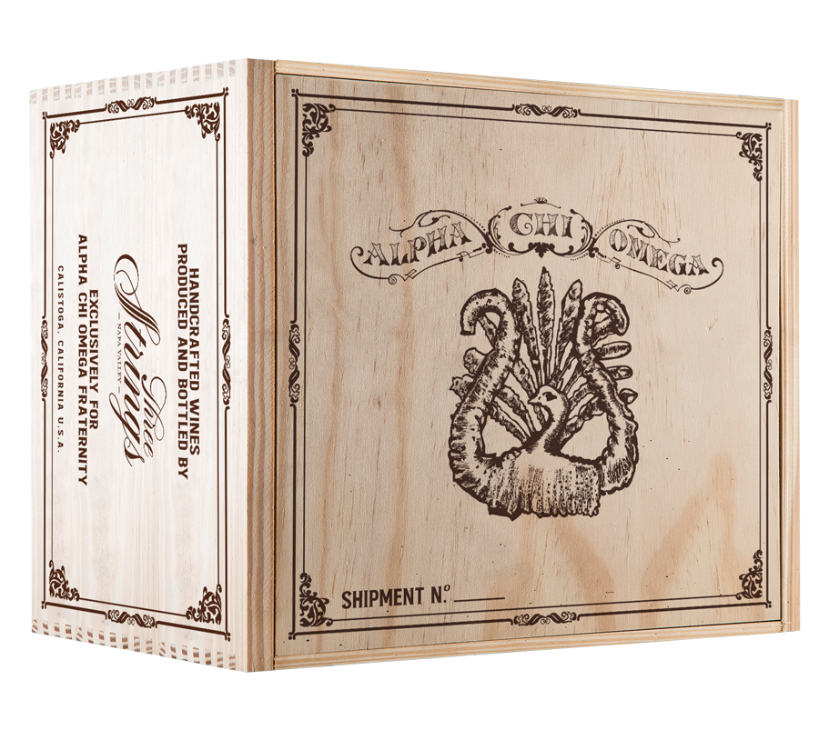 6-Bottle Wood Crate