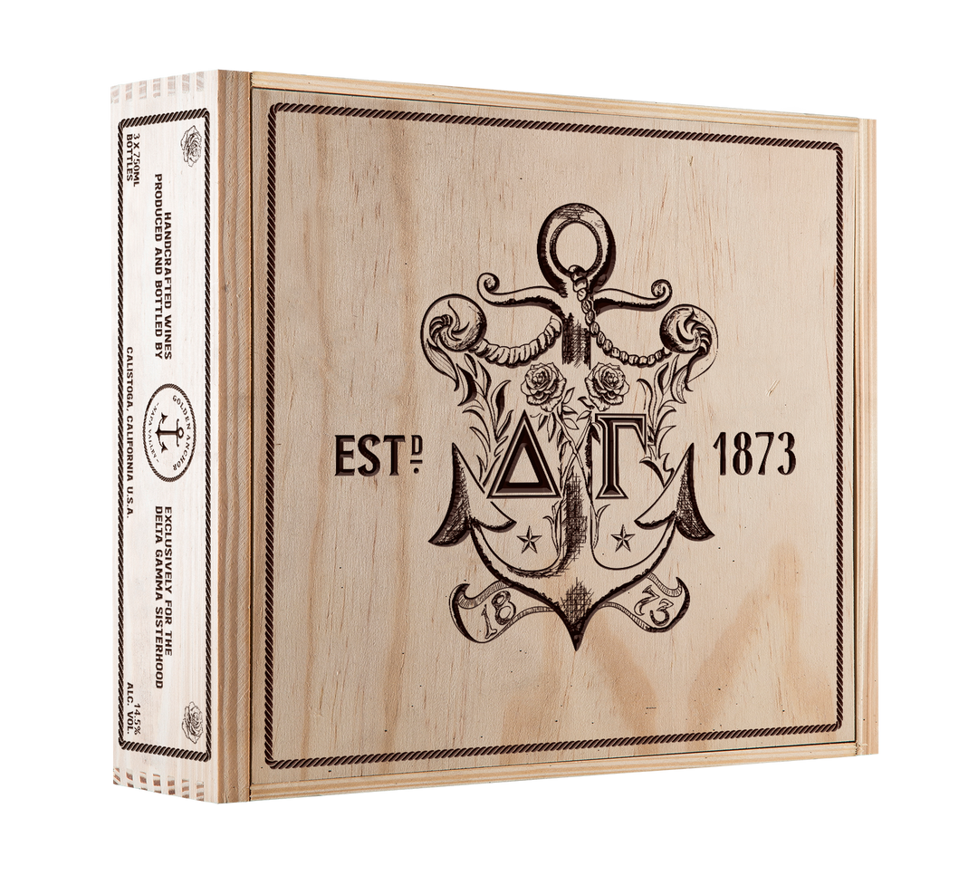 3-Bottle Wood Crate