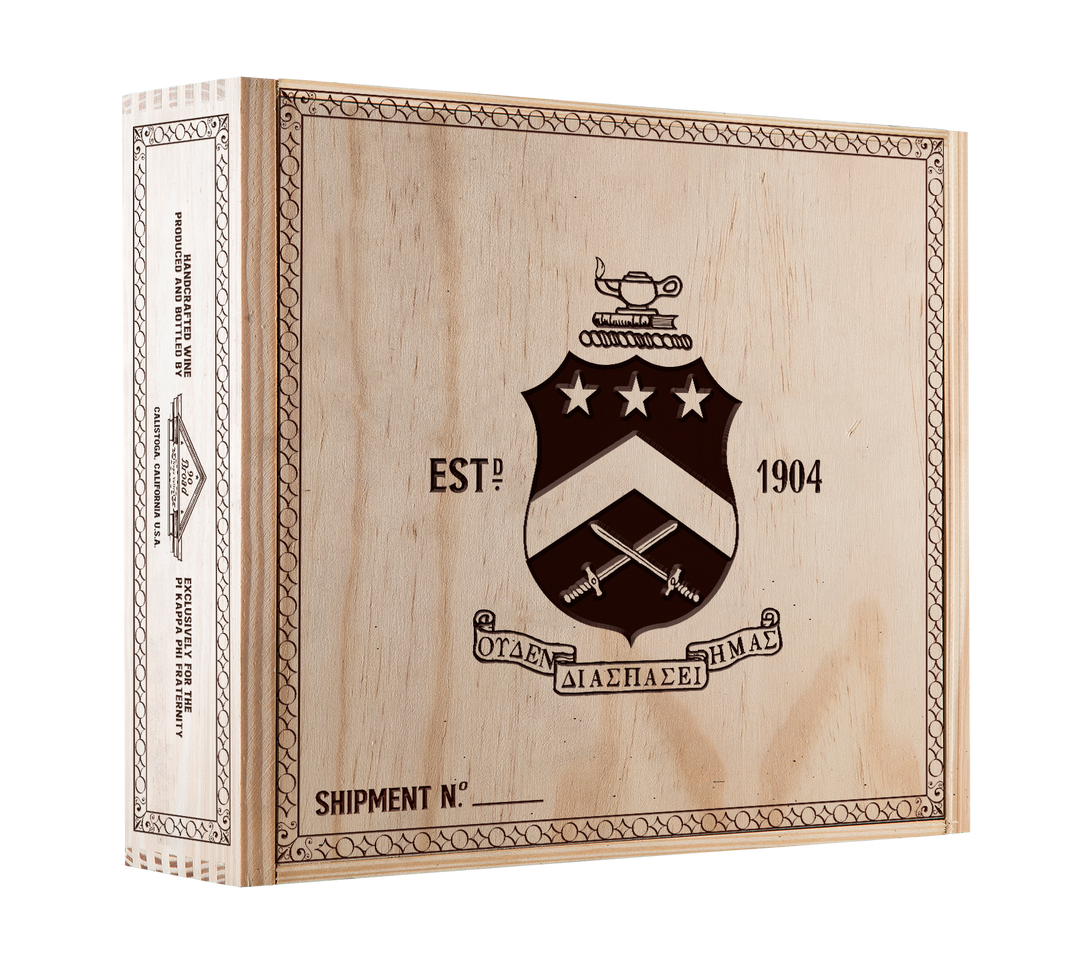 3-Bottle Wood Crate