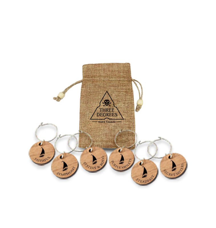Wine Charms with Bag
