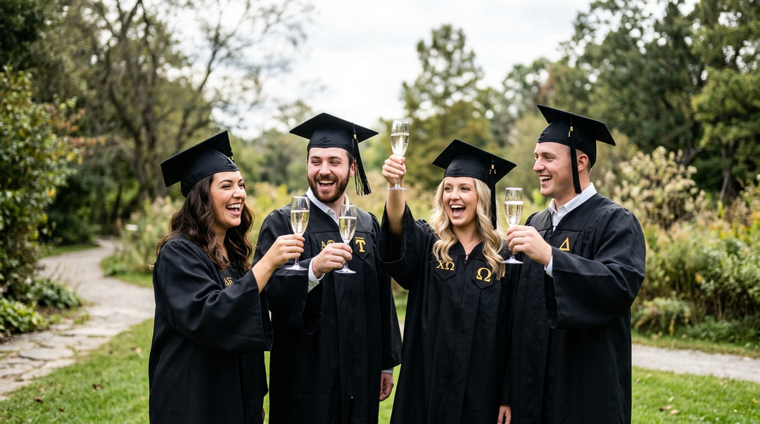 Graduates Sparkling Wine Cheers 