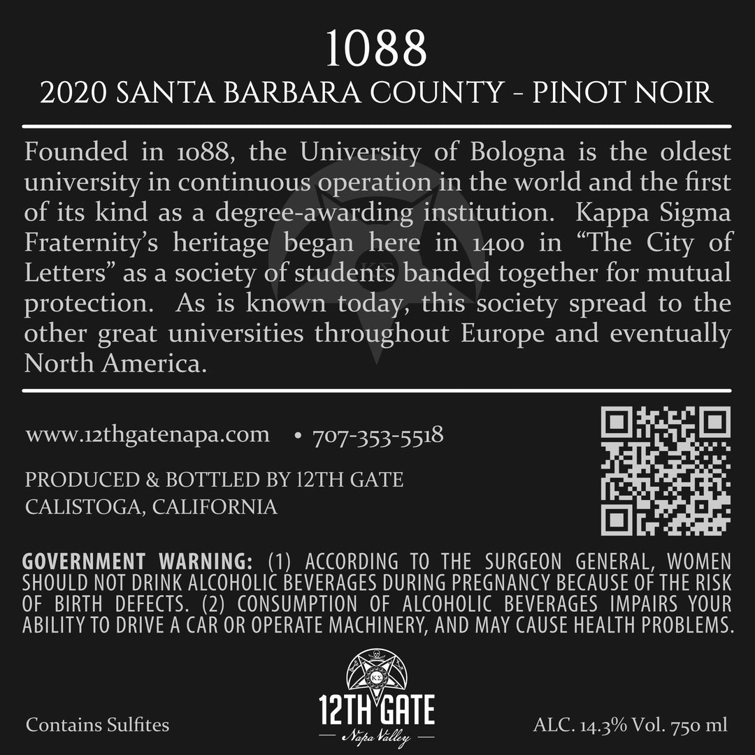 1088 - 2020 Pinot Noir - Santa Barbara County