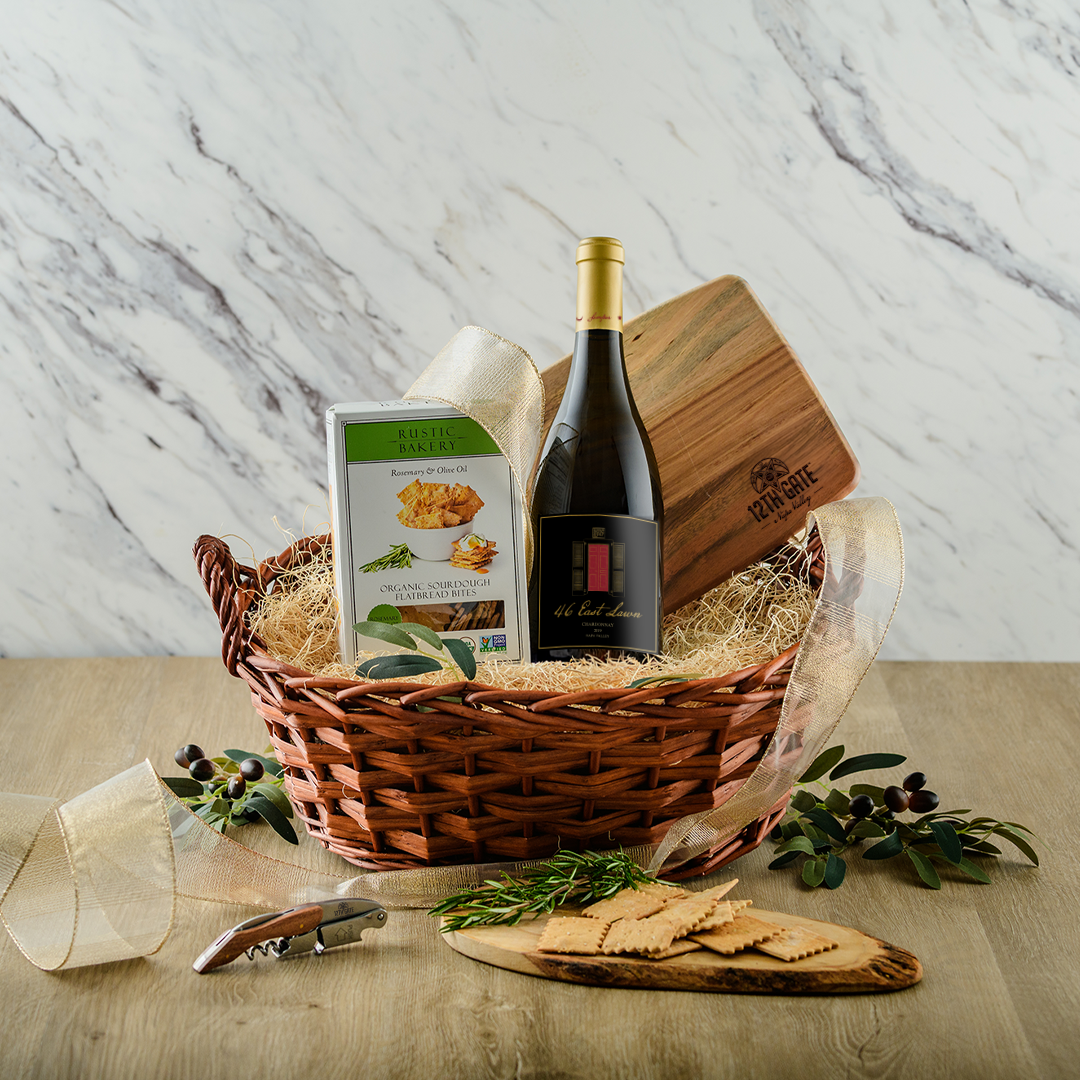 Signature White Gift Basket
