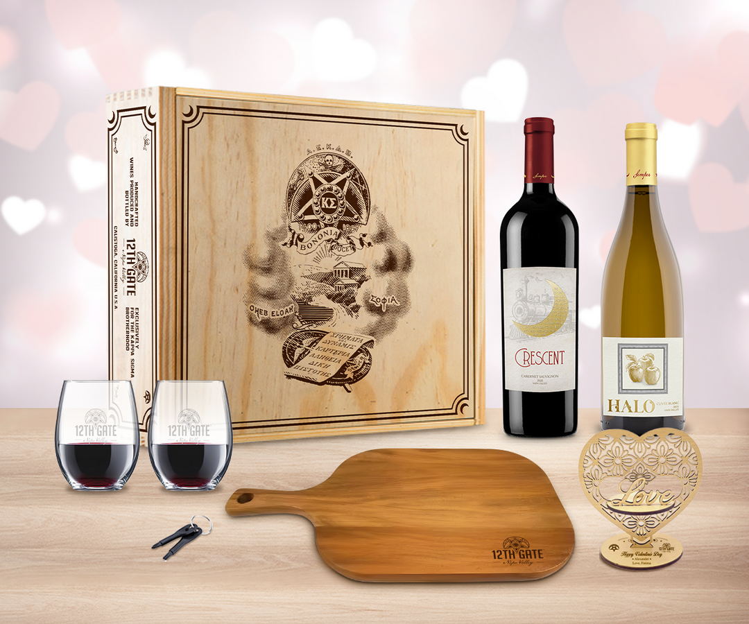 Valentine Red & White Wine "Toast" Gift Set