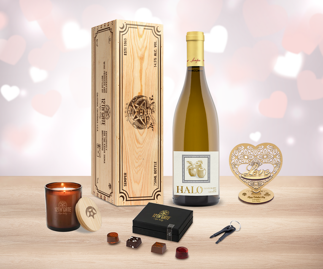 Valentine White Wine "Love" Gift Set