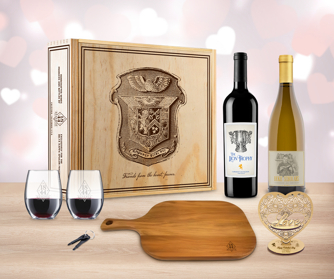 Valentine Red & White Wine "Toast" Gift Set