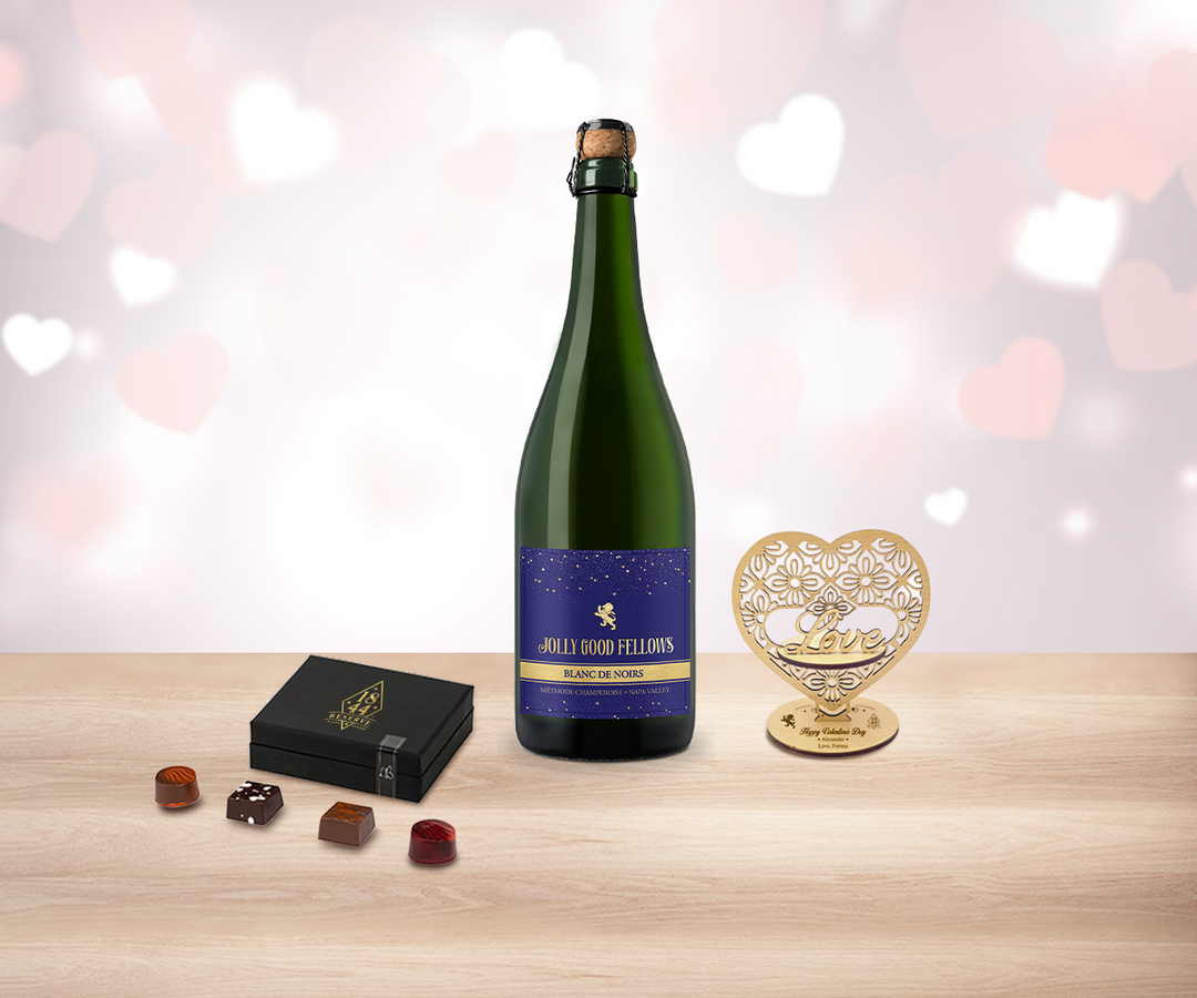 Valentine Sparkling Wine & Truffles Delight