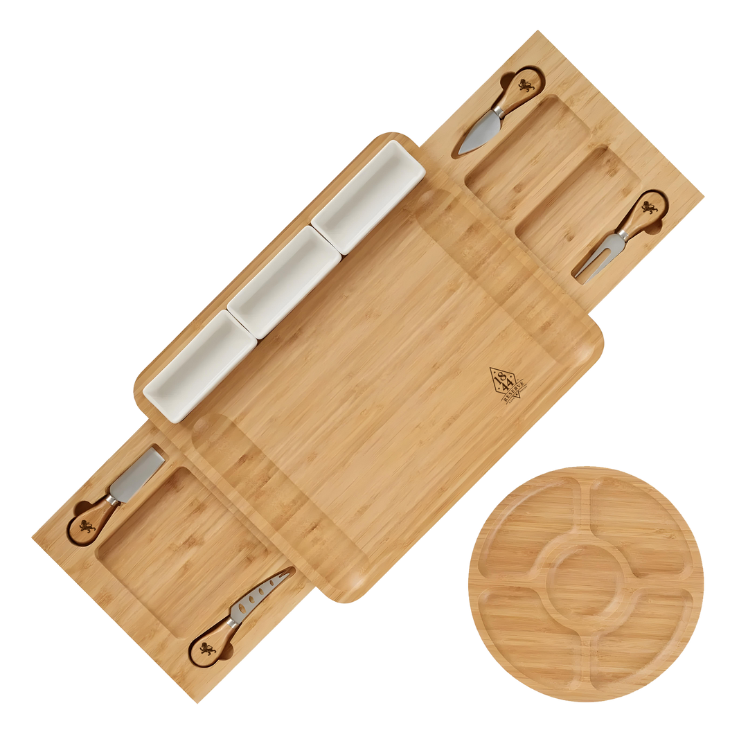 Large Charcuterie & Cheese Board and Knife Set