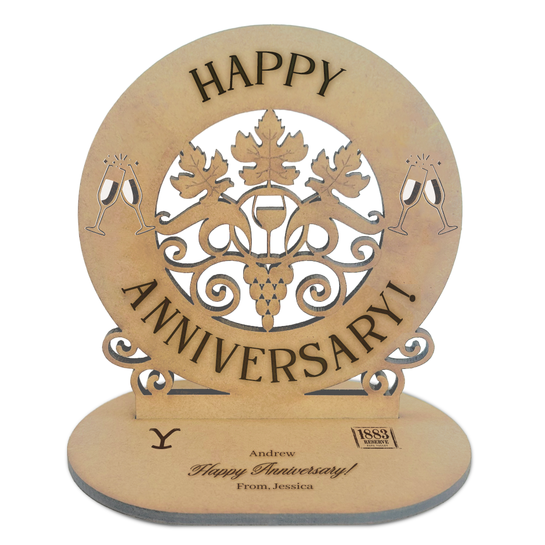 3D Wood Card - Anniversary