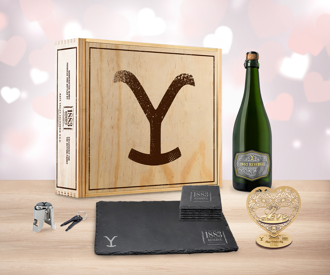 Valentine Sparkling Wine "Cheers" Gift Set