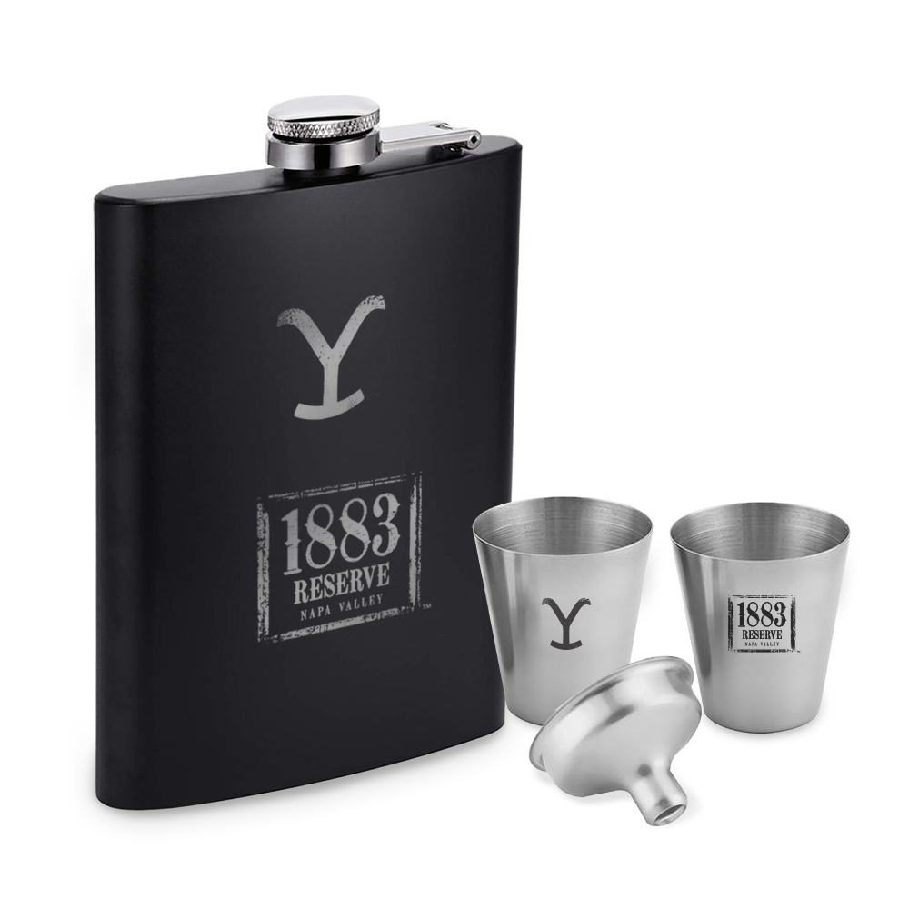 Black Flask Set