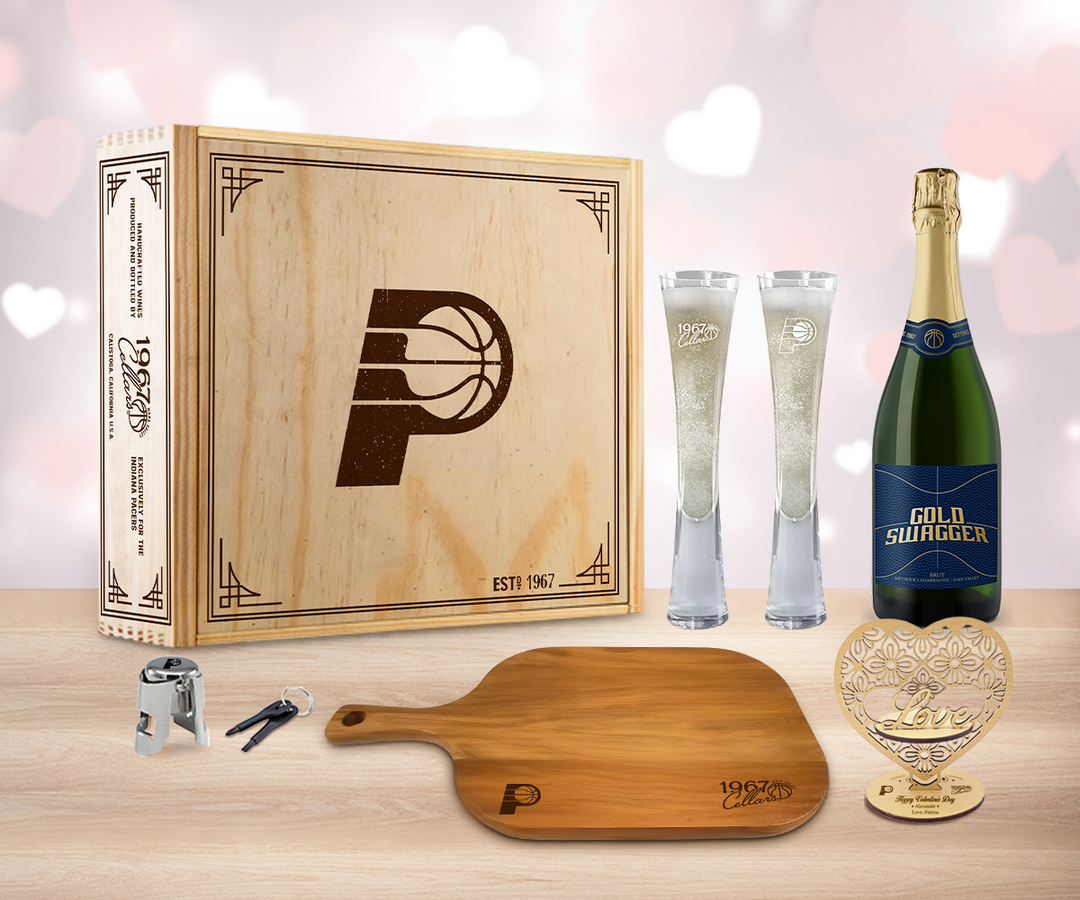 Valentine Sparkling Wine "Cheers" Gift Set