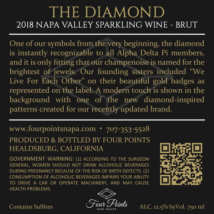 The Diamond - 2018 Sparkling Brut - Méthode Champenoise - Napa Valley