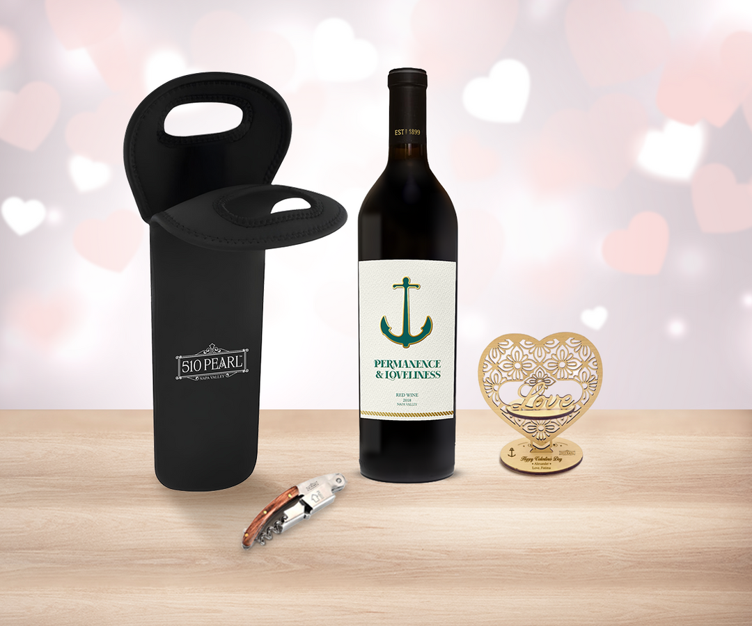 Valentine Red Wine & Tote Bag Delight