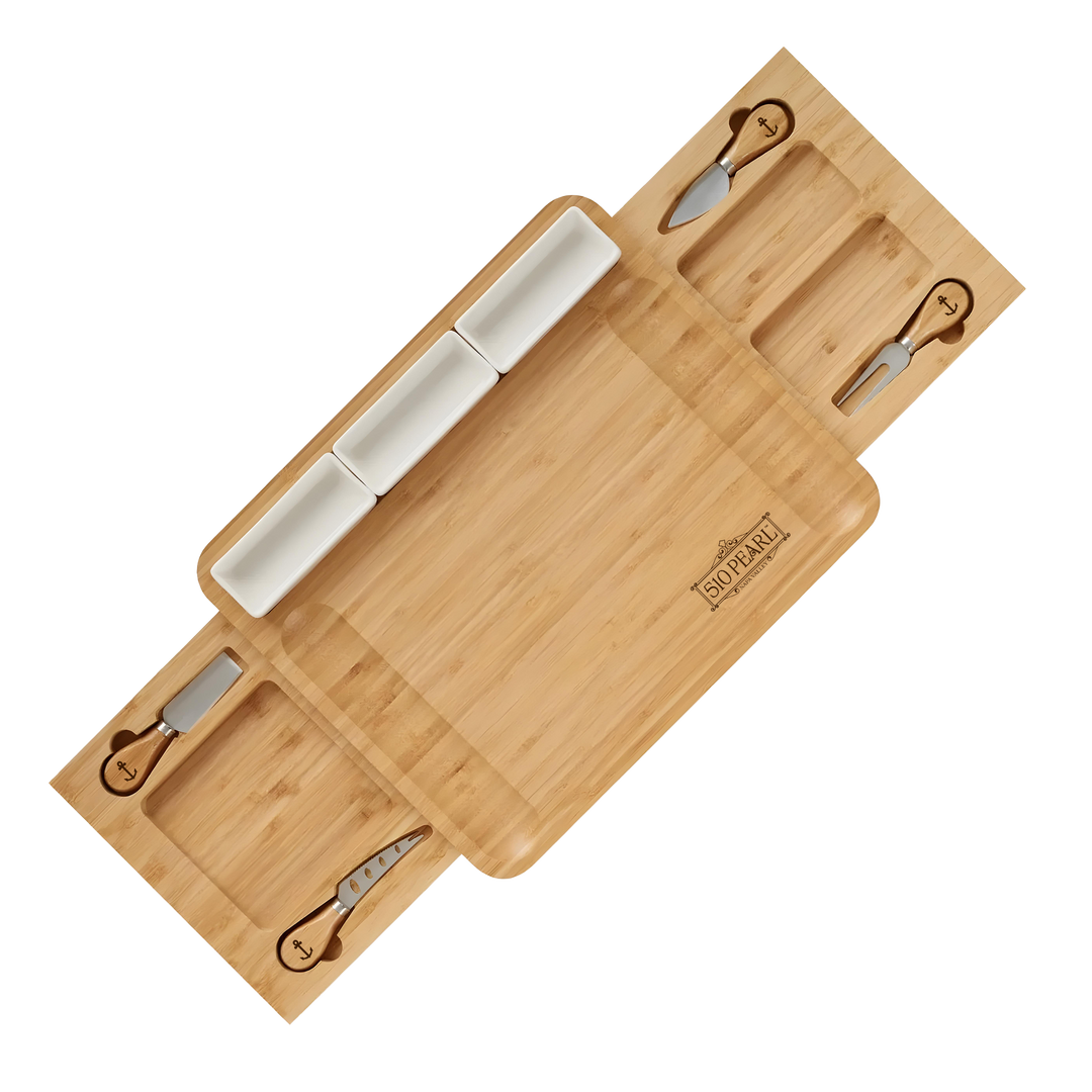 Large Charcuterie & Cheese Board and Knife Set