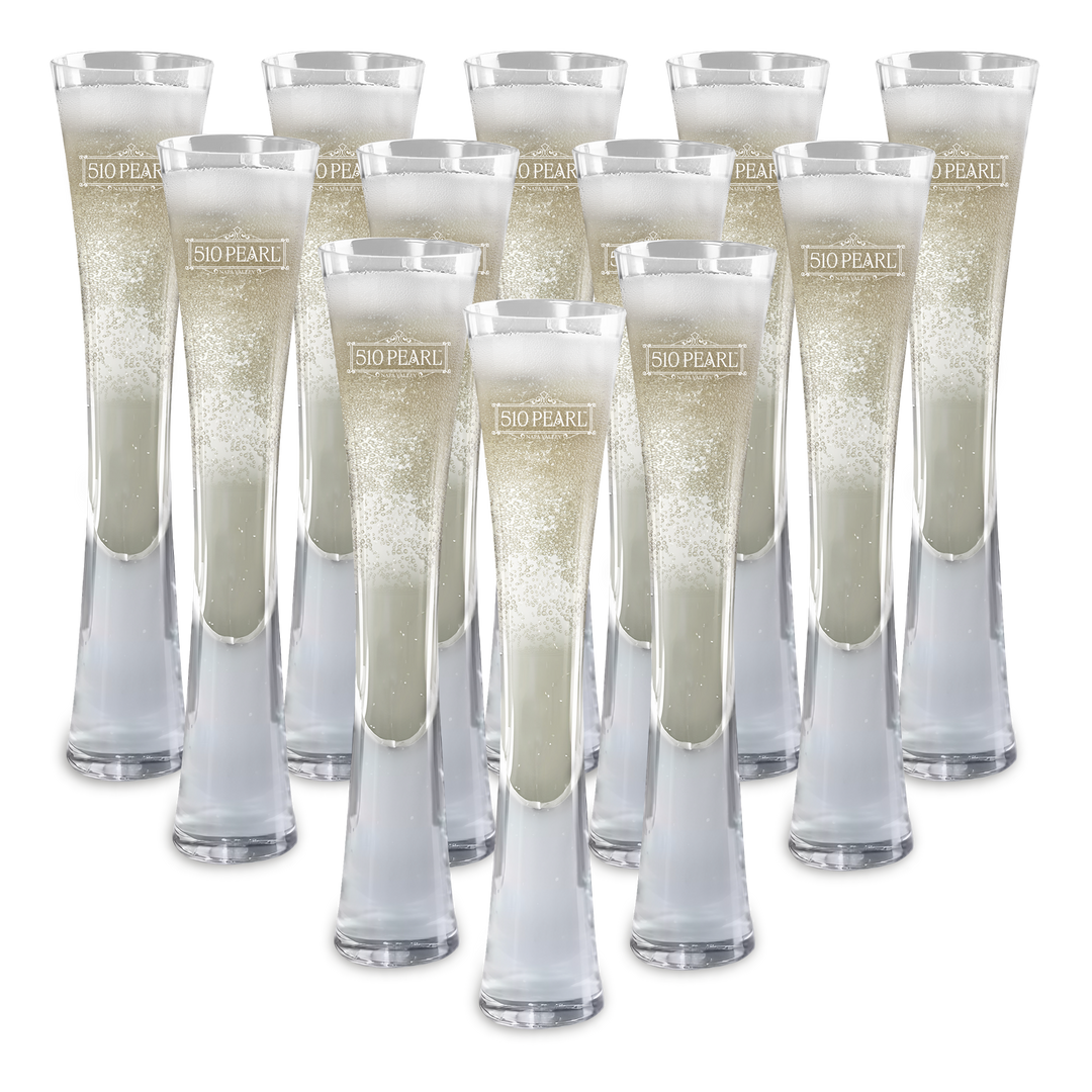 Hand Blown Artisan Crafted Champagne Flute