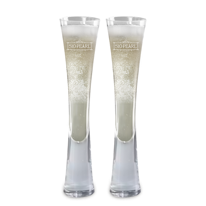 Hand Blown Artisan Crafted Champagne Flute