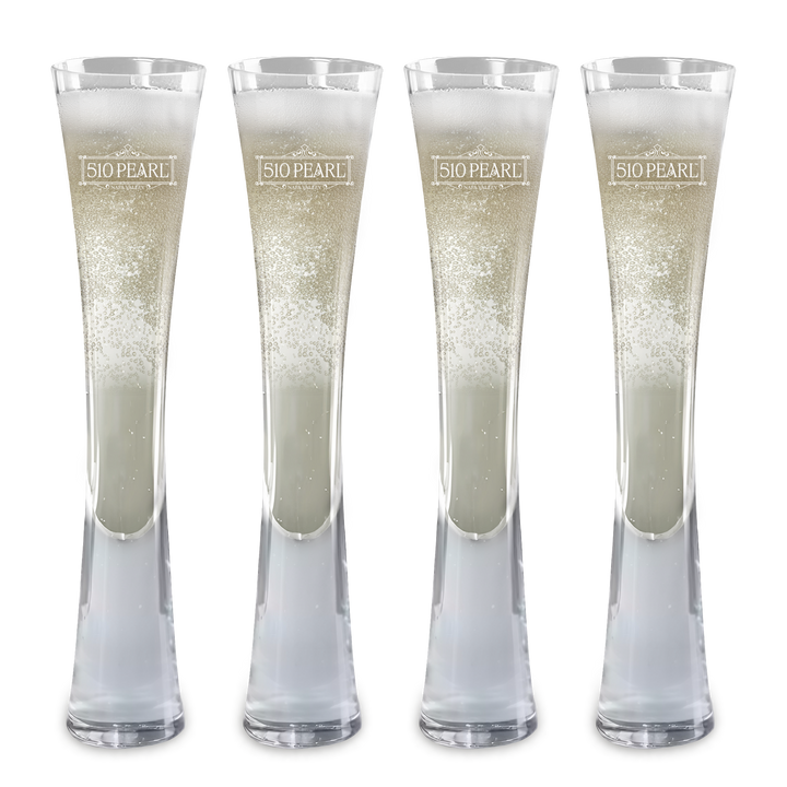 Hand Blown Artisan Crafted Champagne Flute
