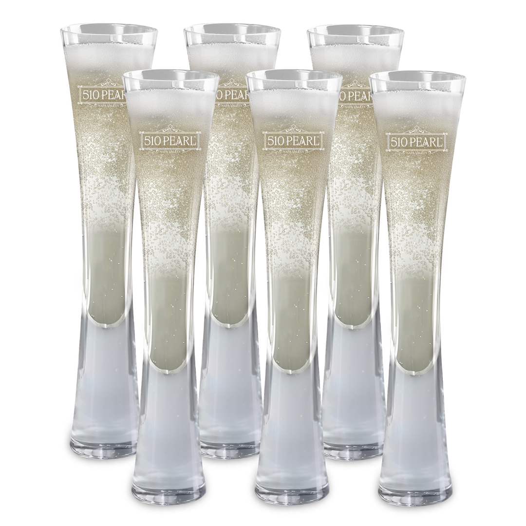 Hand Blown Artisan Crafted Champagne Flute