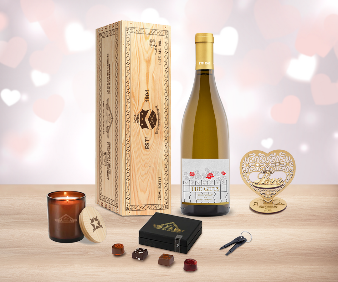 Valentine White Wine "Love" Gift Set