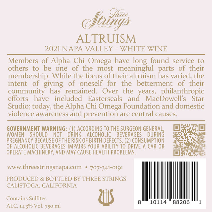 Altruism - 2021 Cuvée Blanc - Napa Valley