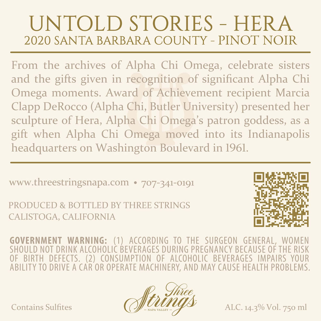 Untold Stories - Hera - 2020 Pinot Noir - Santa Barbara County