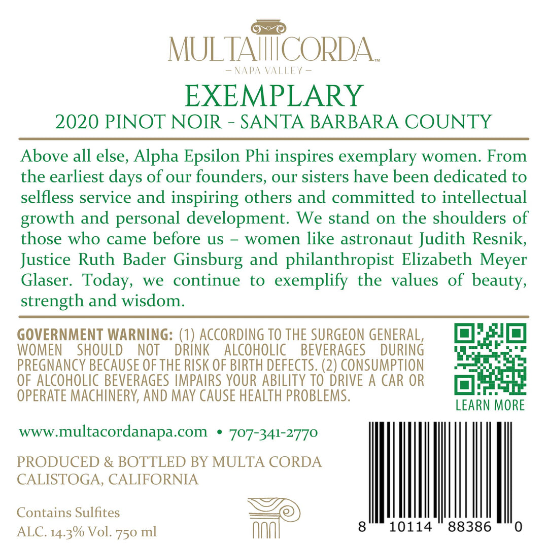 Exemplary - 2020 Pinot Noir - Santa Barbara County